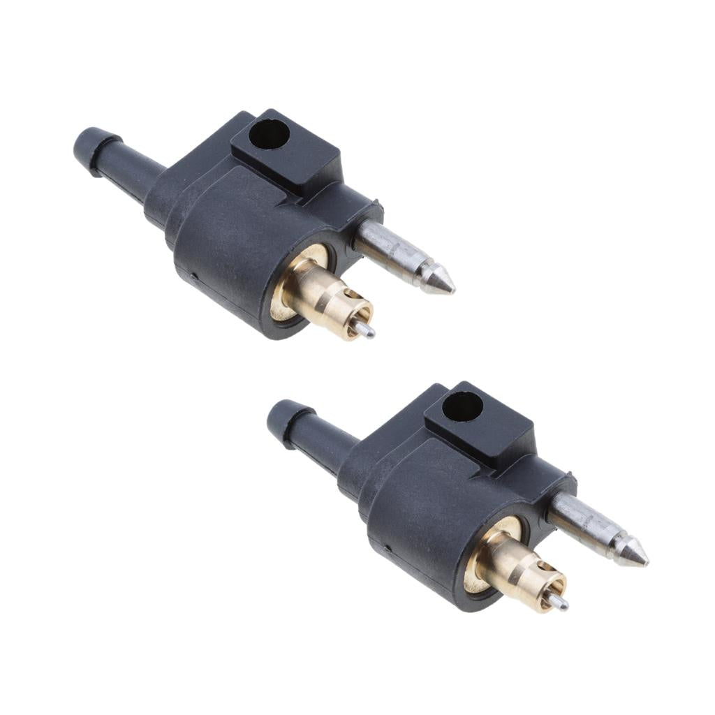 2x 1/4 Male Fuel Hose Line Tank Connector Joint For Yamaha Outboard Motors"