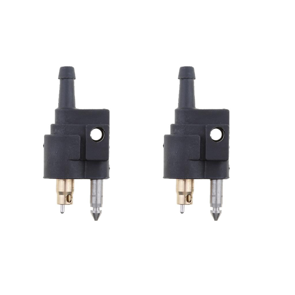 2x 1/4 Male Fuel Hose Line Tank Connector Joint For Yamaha Outboard Motors"