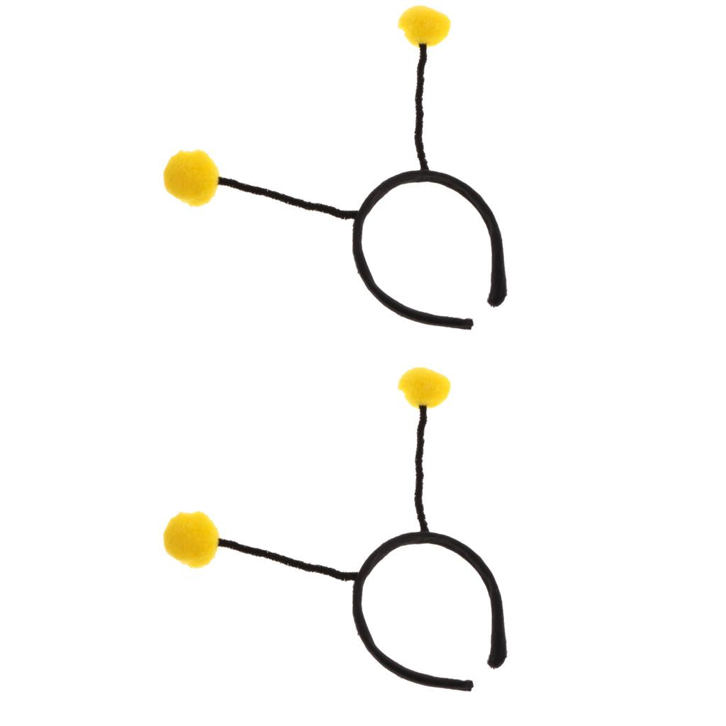 2xGirl Kids Insect Bumlebee Ant Ladybug Alien Headband Party Costume Yellow