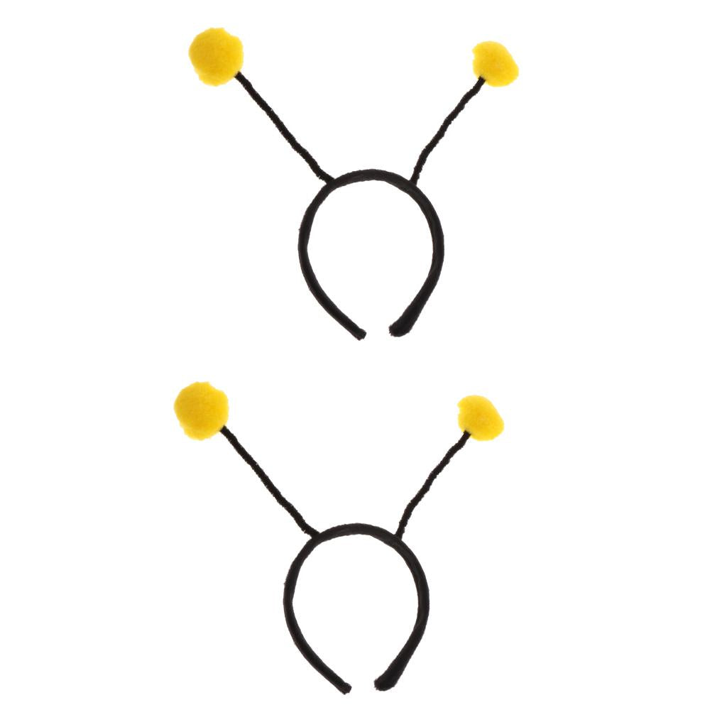2xGirl Kids Insect Bumlebee Ant Ladybug Alien Headband Party Costume Yellow