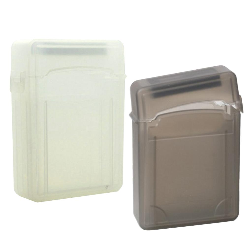 2Pieces Double 2.5 Hard Drive HDD SSD Enclosure External Case Storage Box"