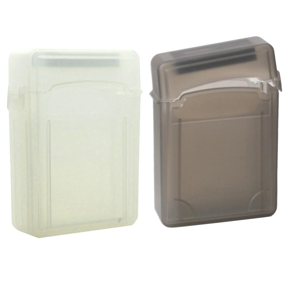 2Pieces Double 2.5 Hard Drive HDD SSD Enclosure External Case Storage Box"