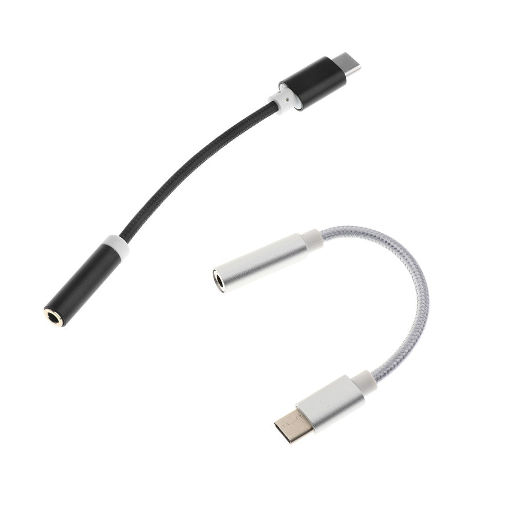2 Pieces USB-C Type C to 3.5 mm Headphone Jack Adapter Earphone Audio Cable