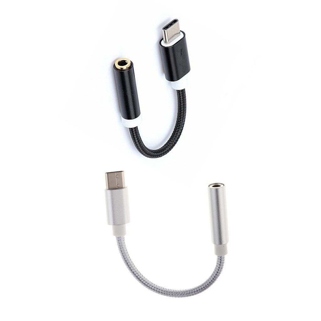 2 Pieces USB-C Type C to 3.5 mm Headphone Jack Adapter Earphone Audio Cable