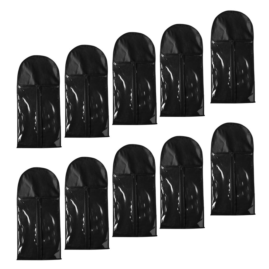 10Pcs Dustproof Hair Extensions Wig Pouch Storage Bag Holder Case Protector