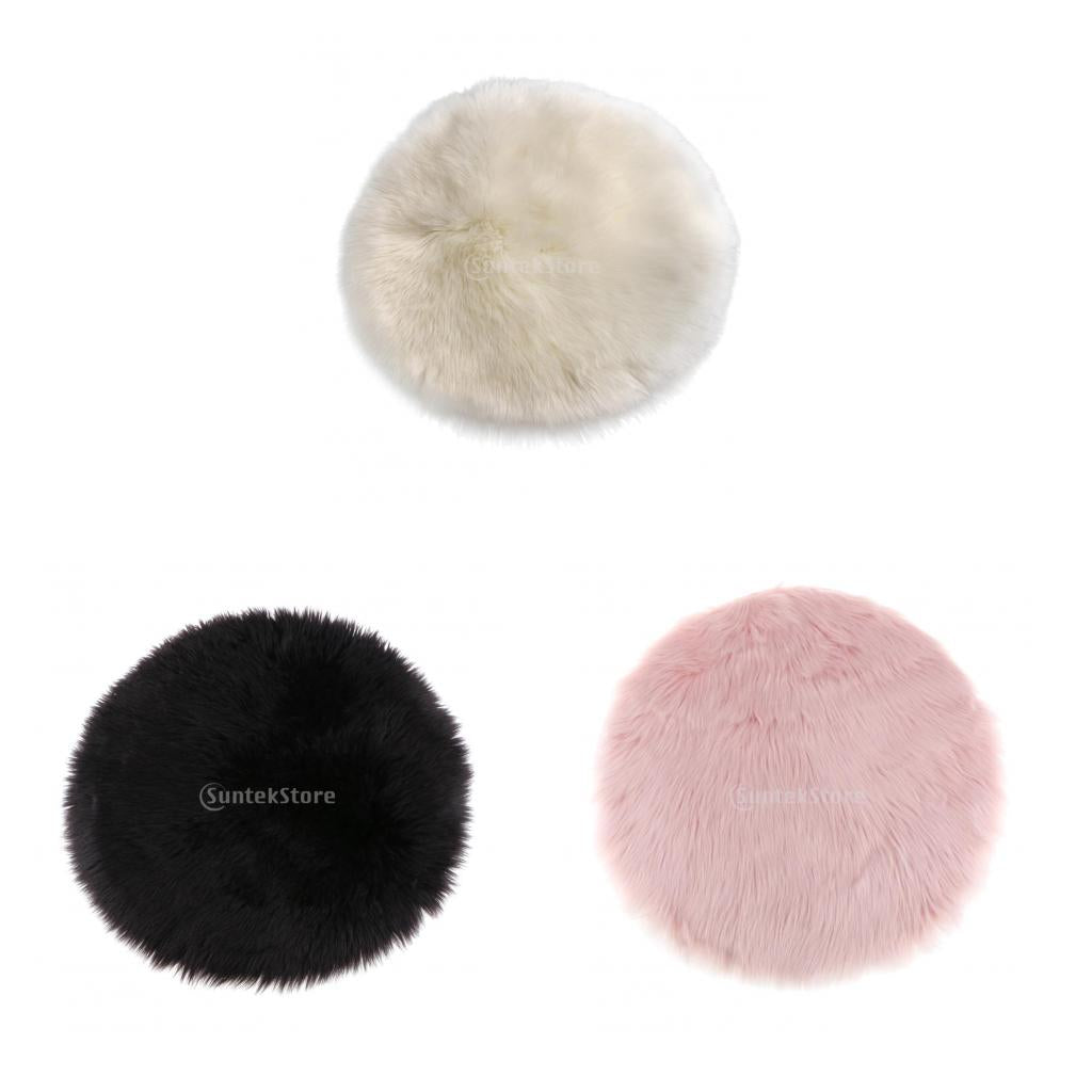 3Pieces Soft Sheepskin Skin Faux Fur Fake Rug Mat Small Rugs
