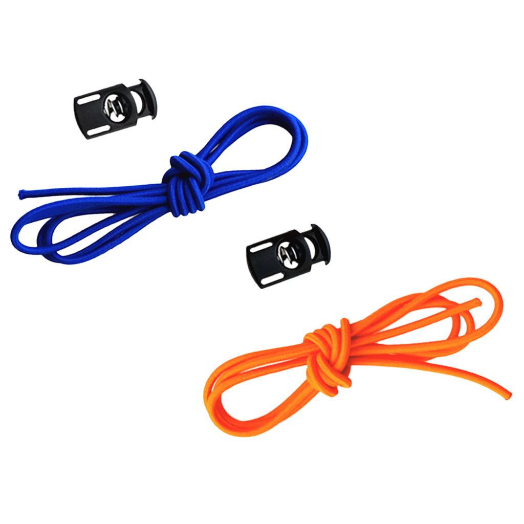 2 Pieces Elastic Swimming Goggles / Dive Mask Strap Replacement Blue Orange