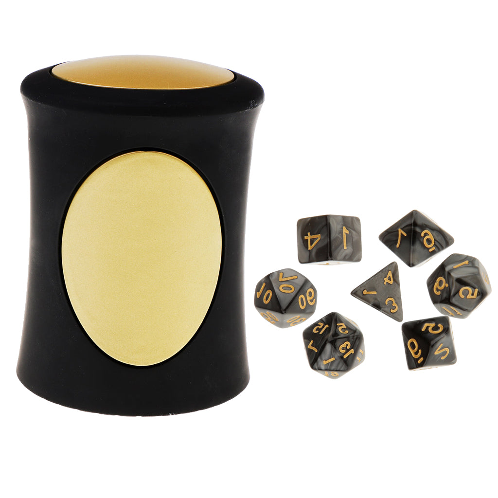 7X Polyhedral Dice for Dungeons and Dragons Table Games+Dice Cup #3