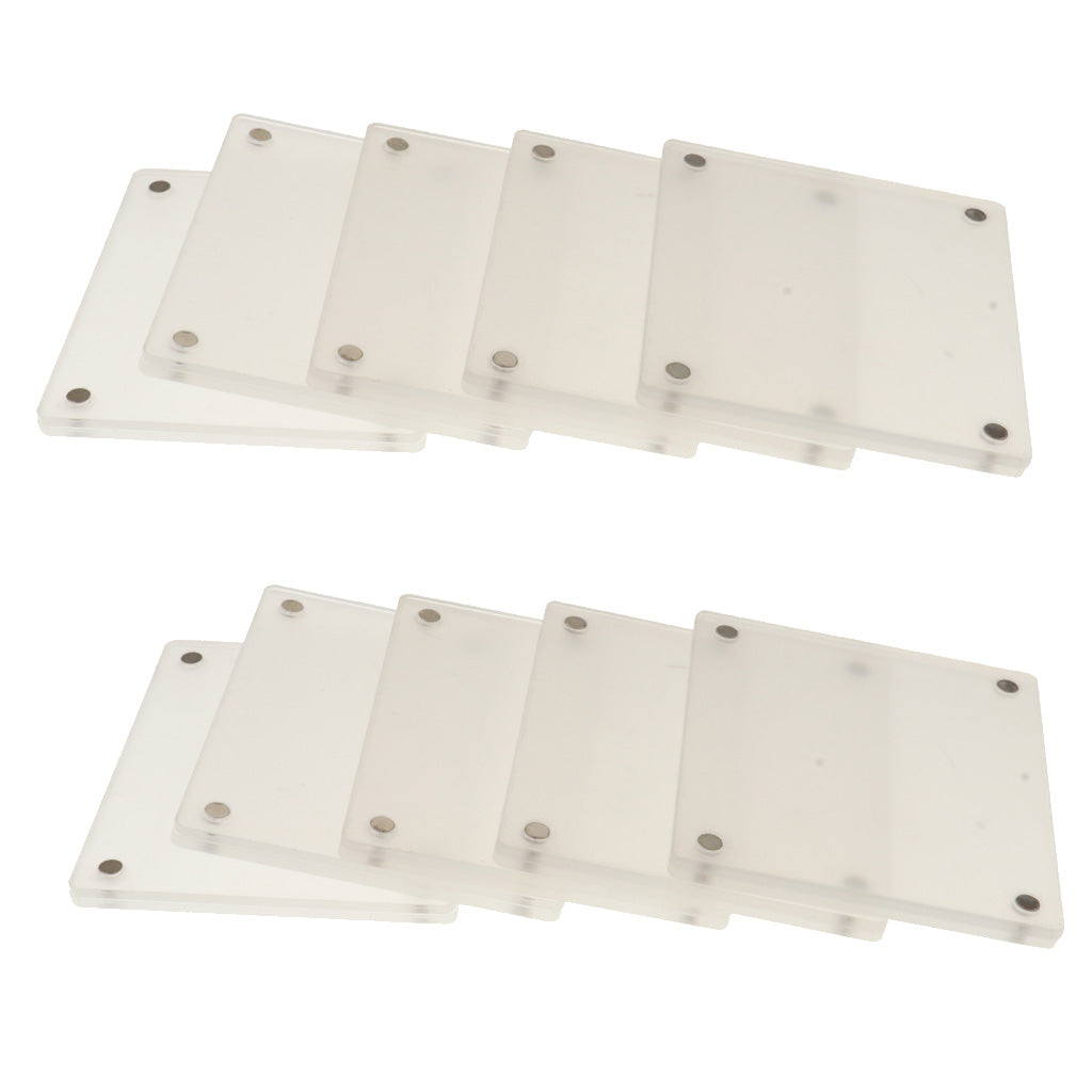 10 Piece Acrylic Magnet Photo Frame Fridge Photo Display Holder for Fujifilm