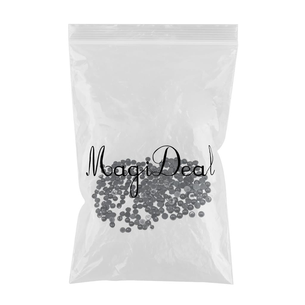 250 Pieces 8mm 10mm Half Pearl Bead Flat Back Scrapbooking for DIY Craft