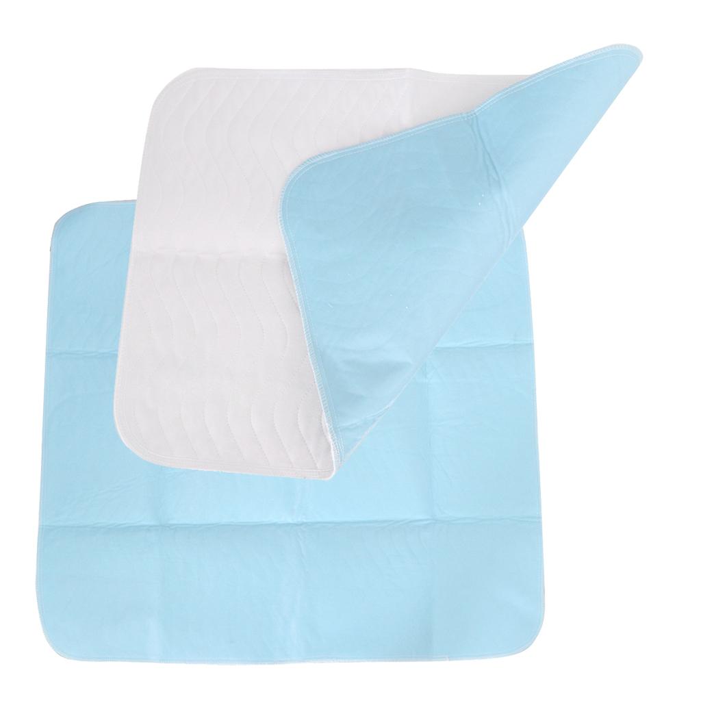 2 Pieces Washable Waterproof Incontinence Bed Pad for Elderly Children Adult
