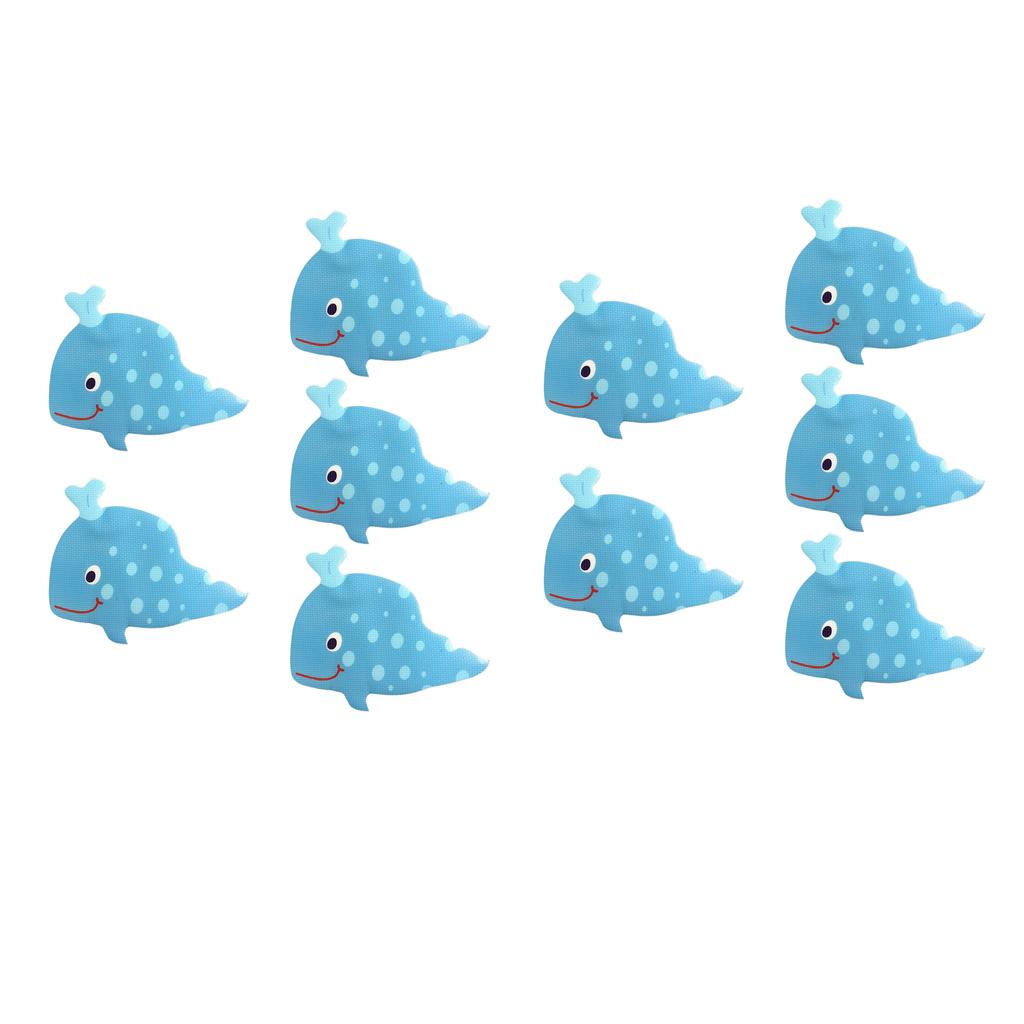 10pcs Non Slip Bath Tub Stickers Bathroom Mat Shower Room Floor Grip Whale