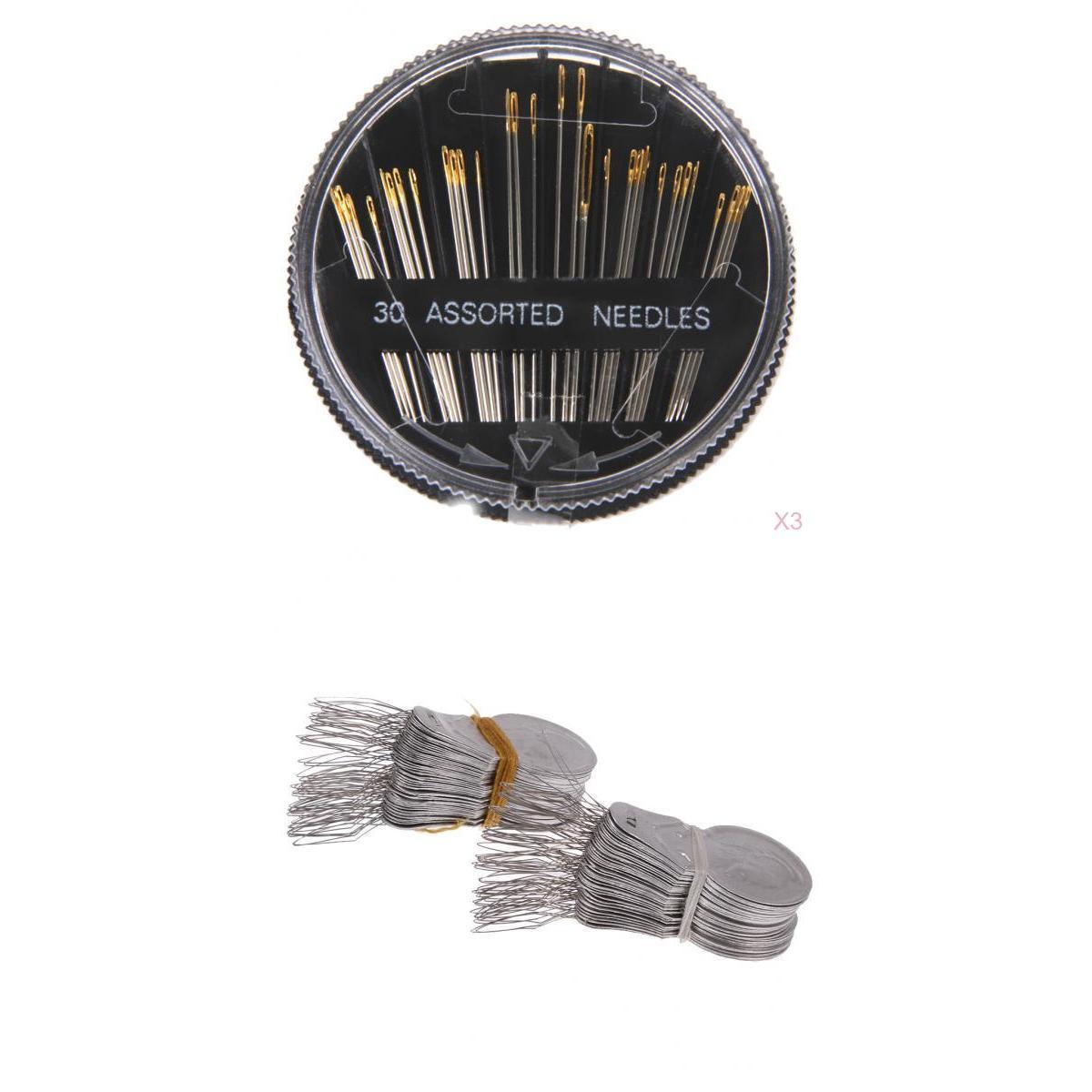 90 Pieces Hand Sewing Needles and 100 Pieces Needle Threaders