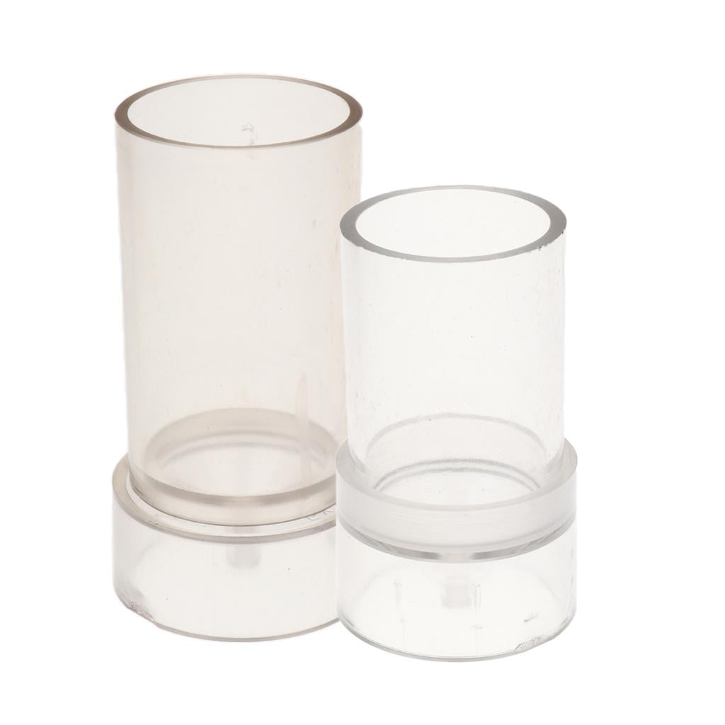 2 Sizes Plastic Clear Candle Molds Soap Mold Tool DIY Candles Making Crafts