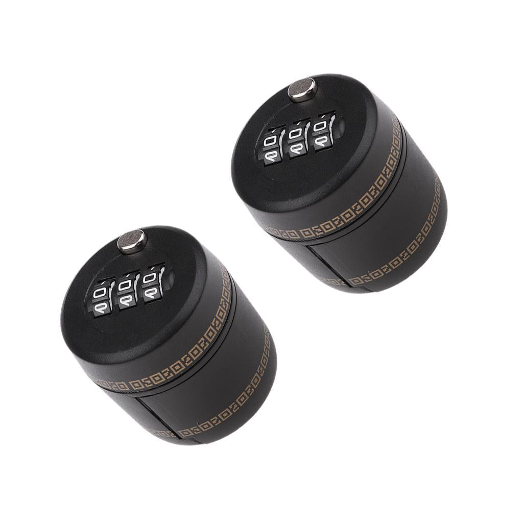 2 pieces Bottle Top Password Lock Combination Lock Wine Stopper Vacuum Cork