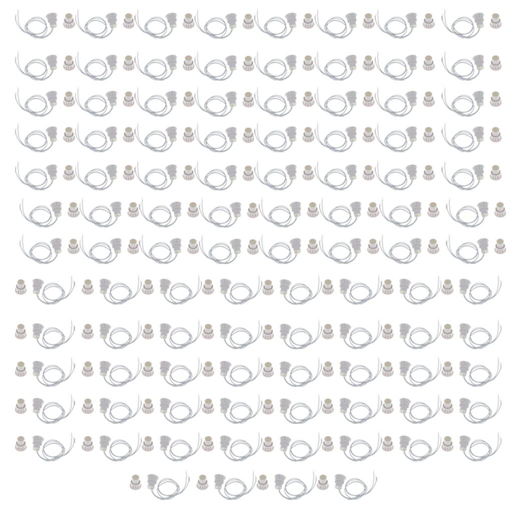 50-Pack Recessed Magnetic Door Window Contacts Alarm Siren Switch White