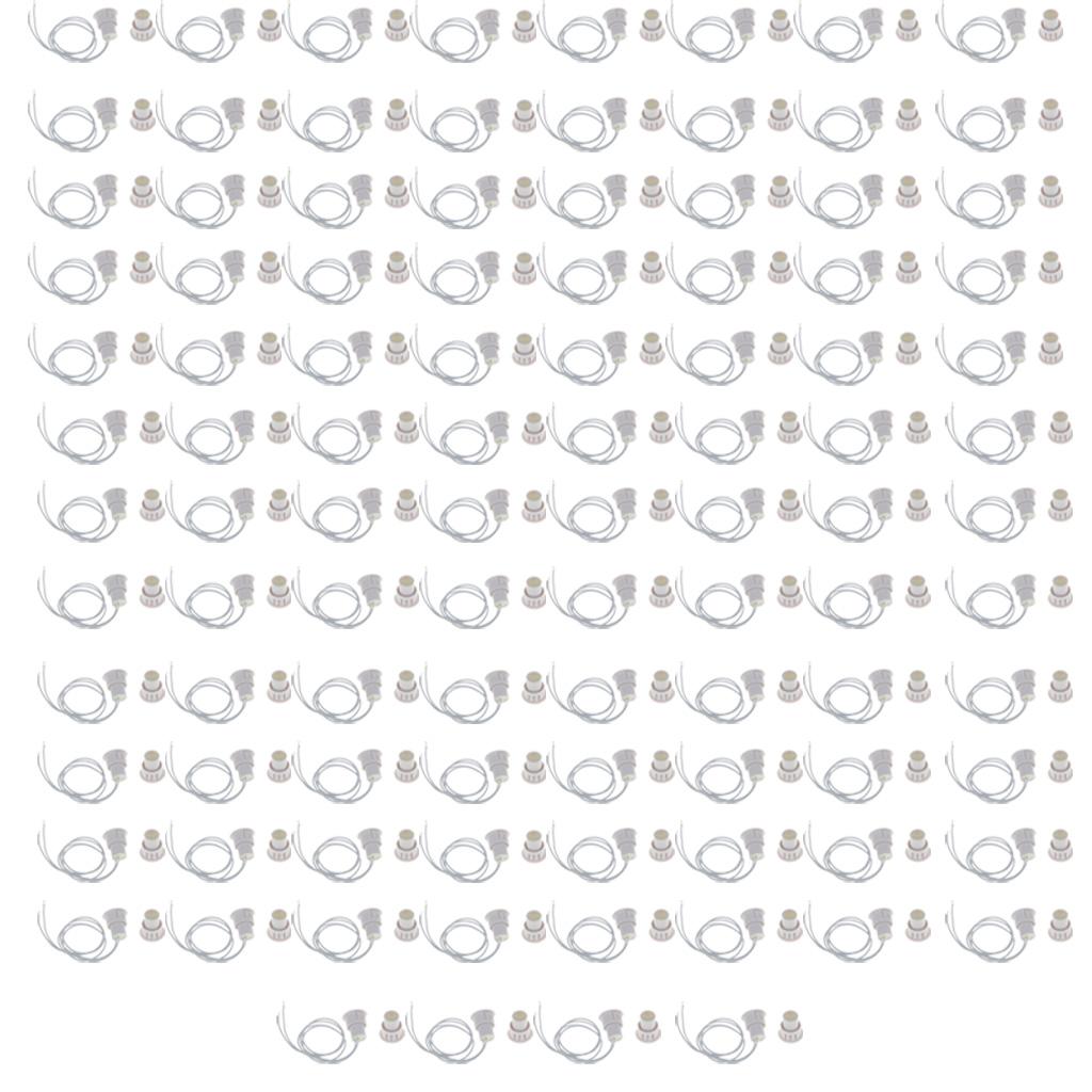 50-Pack Recessed Magnetic Door Window Contacts Alarm Siren Switch White