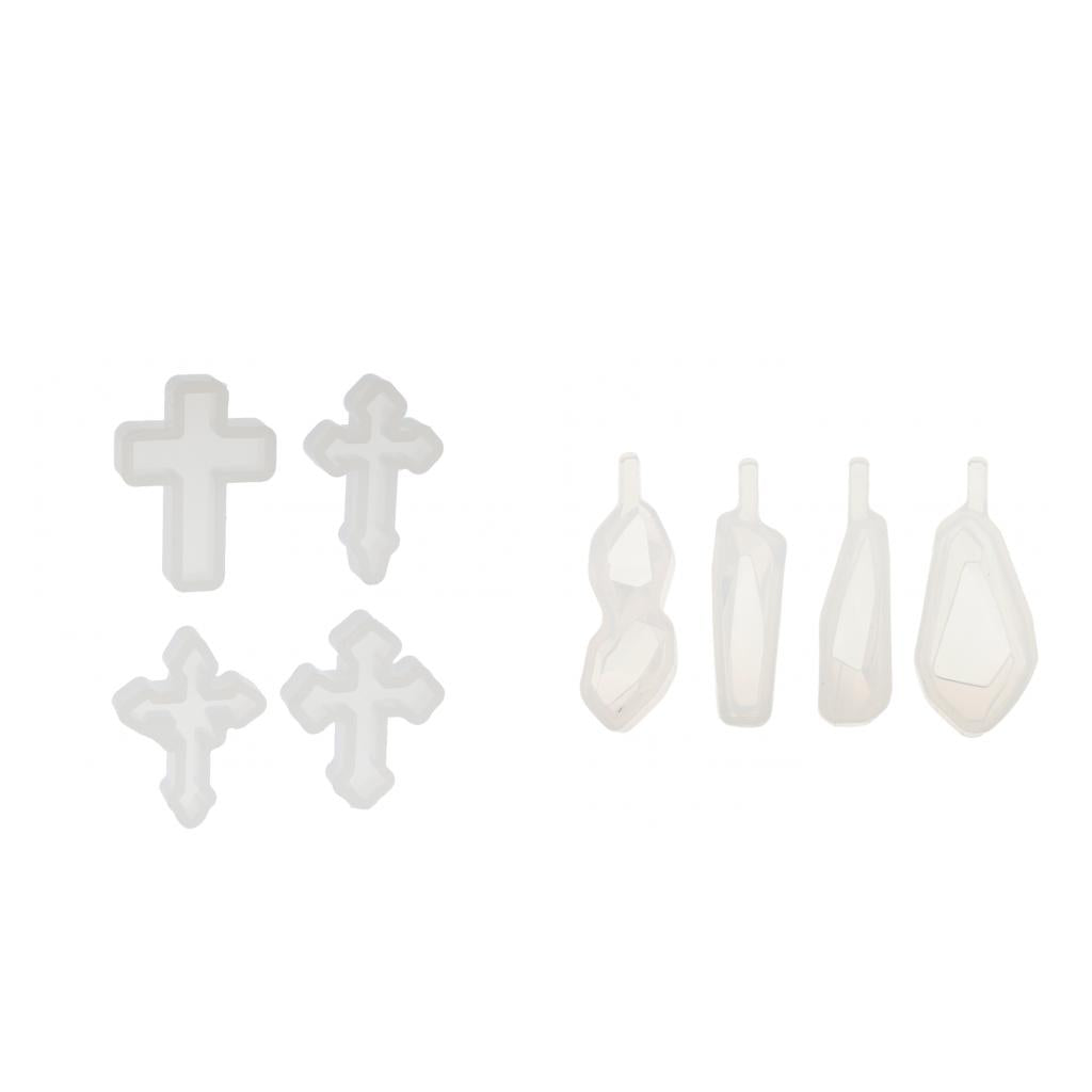 8 Pieces Mixed Silicone DIY Molds Resin Jewelry Making Craft Mould Tool