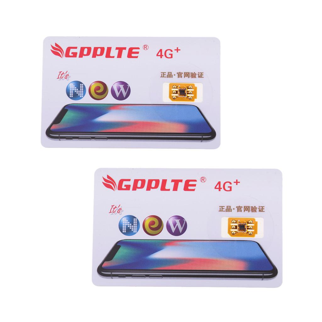 2 Pieces Unlock Turbo Sim Card GPP LTE 4G+ Pro 2 for iPhone 8 7 6S 6 Plus +