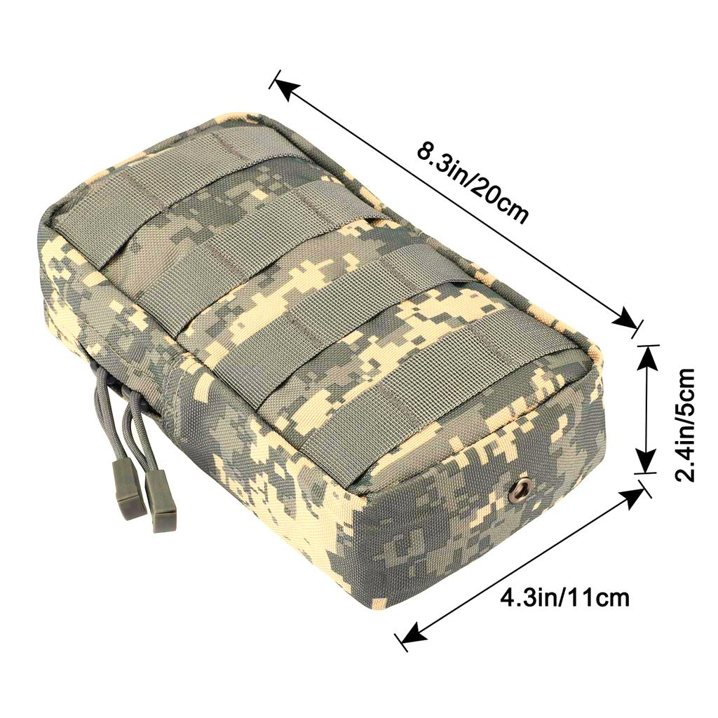 2x MOLLE Gear Pouches Small Tactical Pouch Combat Bag Attachments ACU