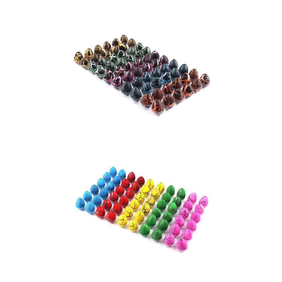 120Pcs Colorful Magic Add Water Dinosaur Hatching Dino Growing Eggs Kids Toy