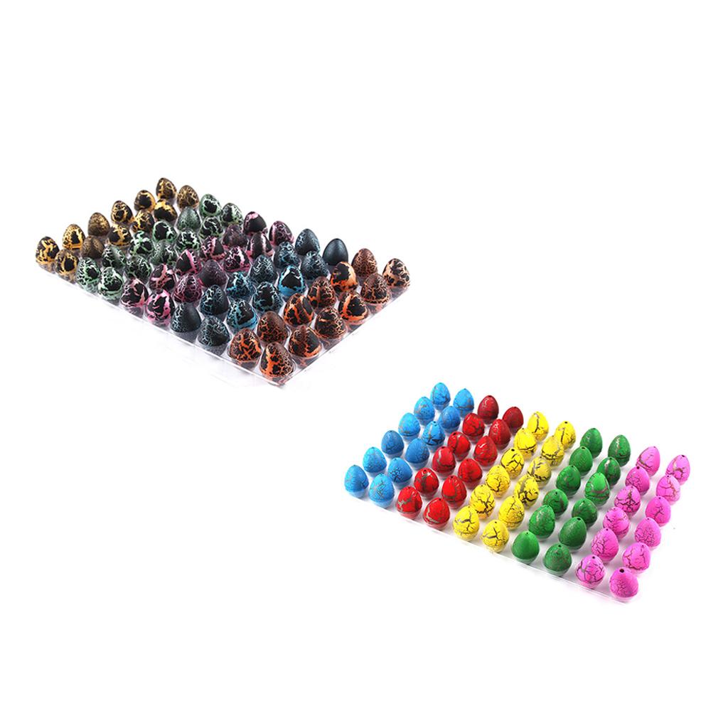 120Pcs Colorful Magic Add Water Dinosaur Hatching Dino Growing Eggs Kids Toy