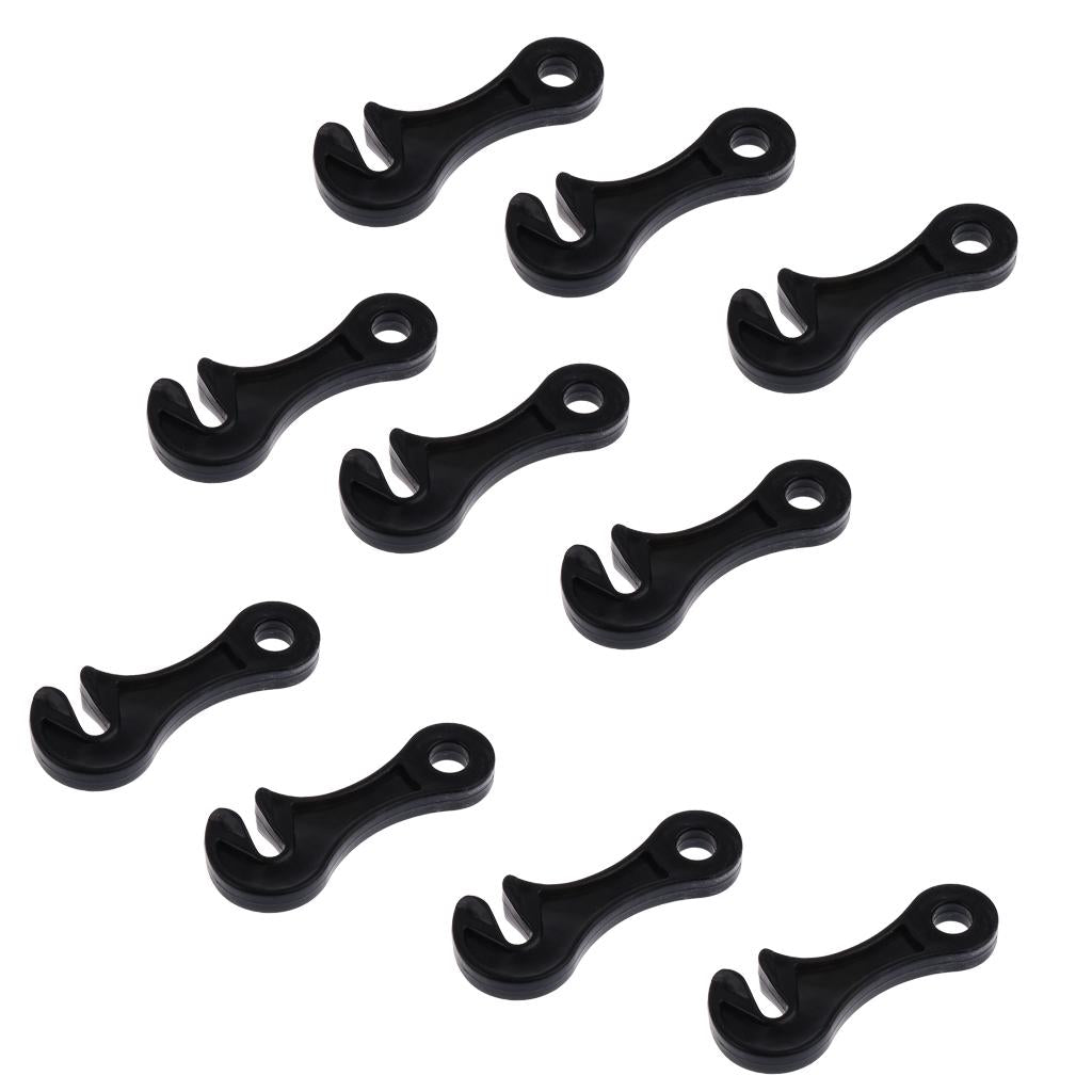 10pcs Camping Accessories Tent Rope Fastener Guyline Tensioner Rope Adjuster