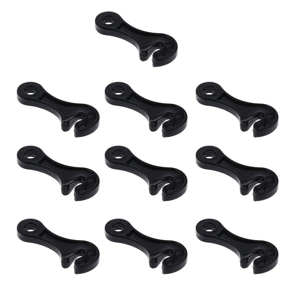 10pcs Camping Accessories Tent Rope Fastener Guyline Tensioner Rope Adjuster
