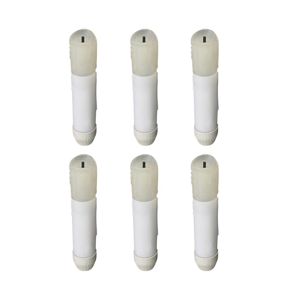 6 Pieces 105mm Tall Electric LED Candle Flameless Candle for Party Decor B