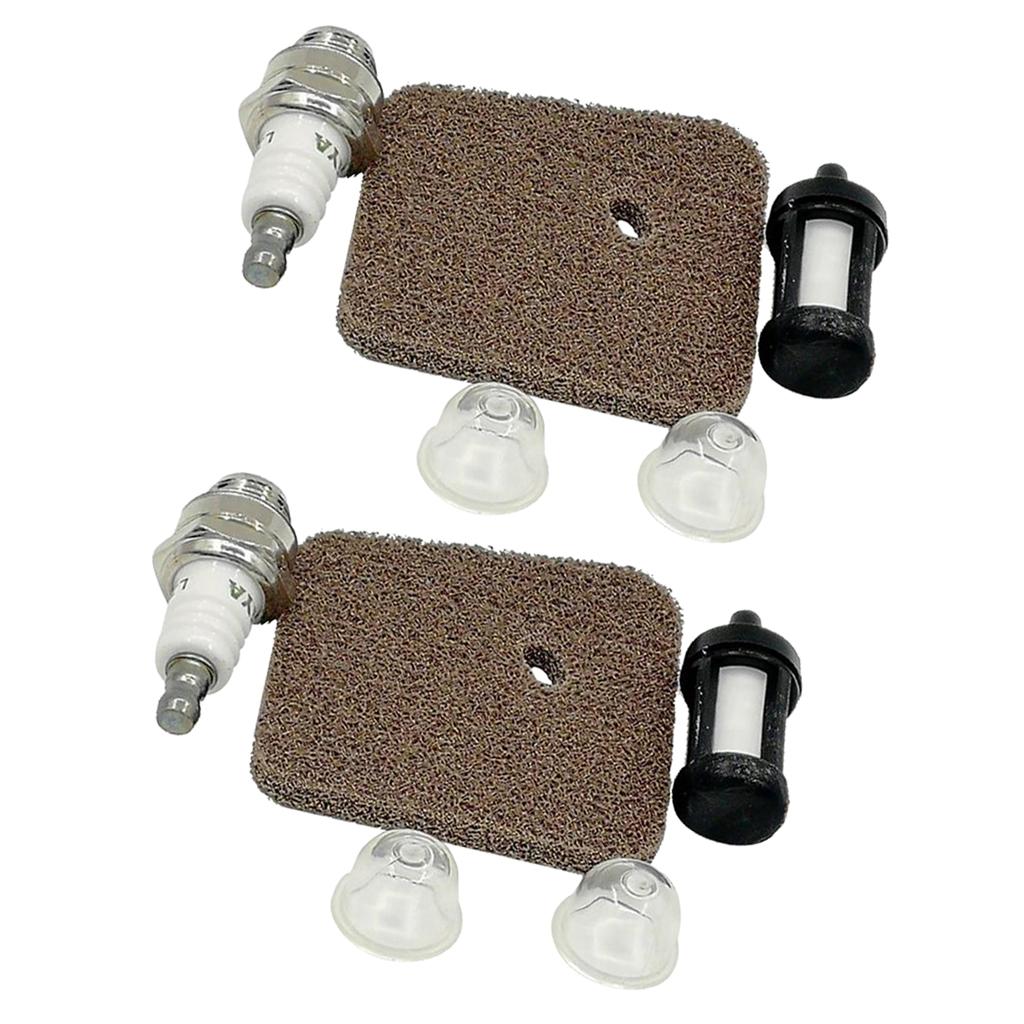 2x Air Fuel Filter Spark Plug for Stihl FS38 FS45 FS46 FS55 HS45 FC55 KM55