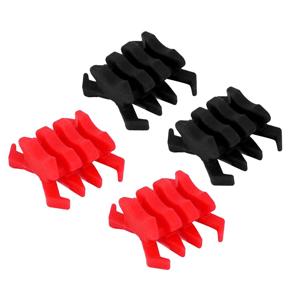 4 pcs Compound Bow Shock Absorber Stabilizer Limb Vibration Dampener Black