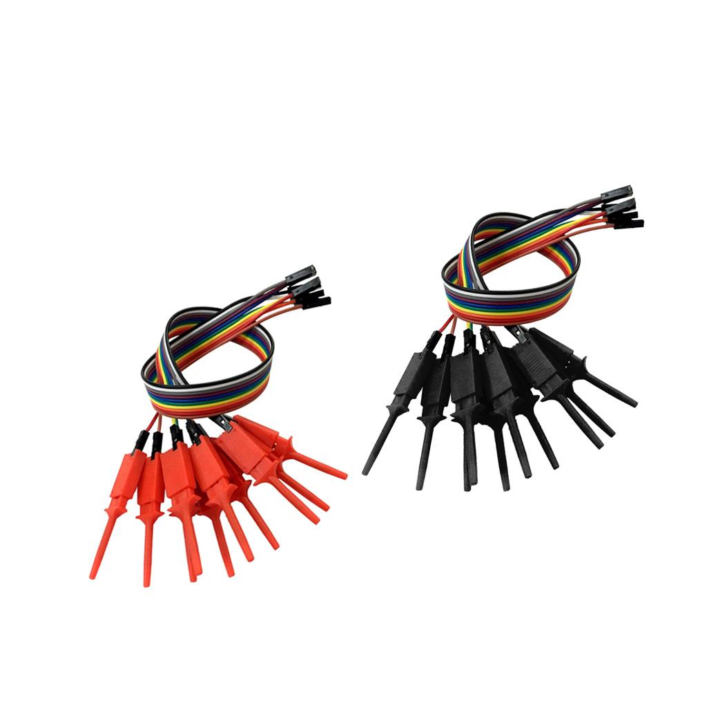 2 Pieces 10 Channels Logic Analyzer Cable Probe Test Hook Clip Line