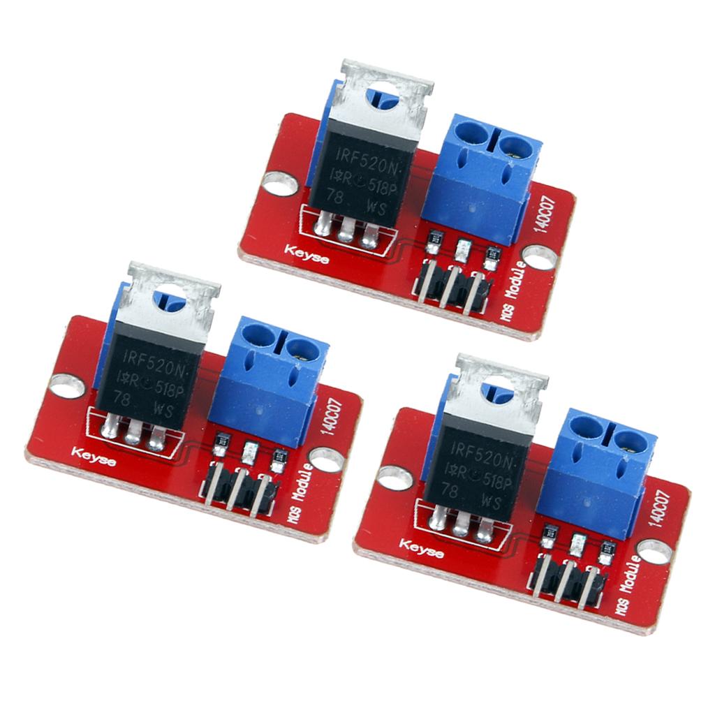 3 Pieces IRF520 MOS FET Driver Module for Raspberry pi