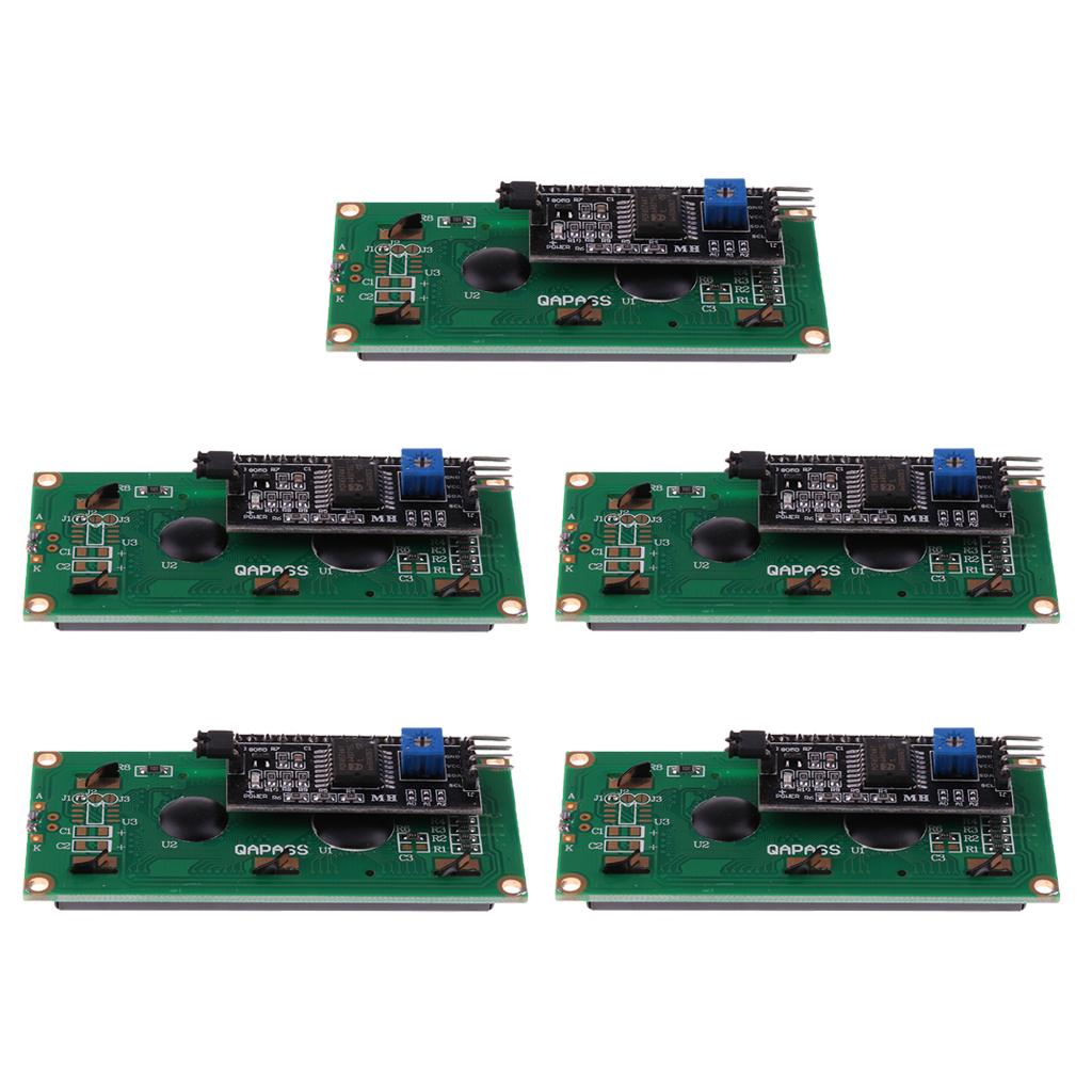 5 Pieces LCD1602 IIC I2C TWI 1602 Serial LCD Display Module For