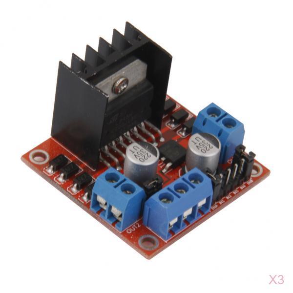 3 Pieces L298N Dual H Bridge DC Stepper Motor Drive Board Module for
