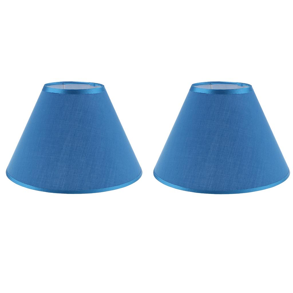 2x Lampshade Table Lamp Shade Floor Lamp Bedside Lamp Light Shade Blue