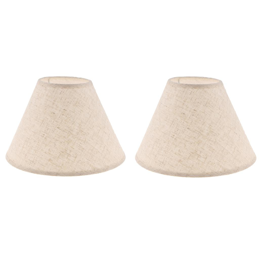 2x Lampshade Table Lamp Shade Floor Lamp Bedside Lamp Light Shade Flaxen