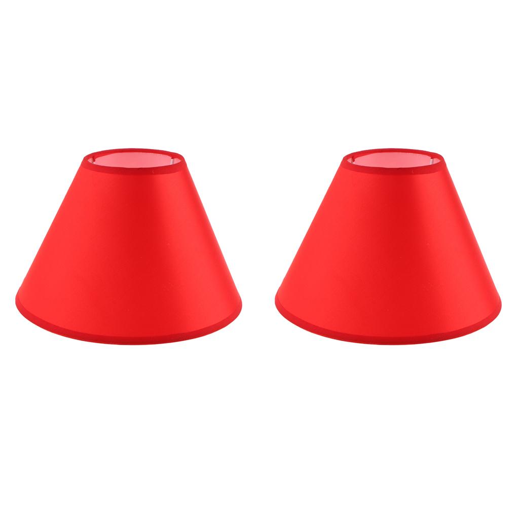 2x Lampshade Table Lamp Shade Floor Lamp Bedside Lamp Light Shade Red