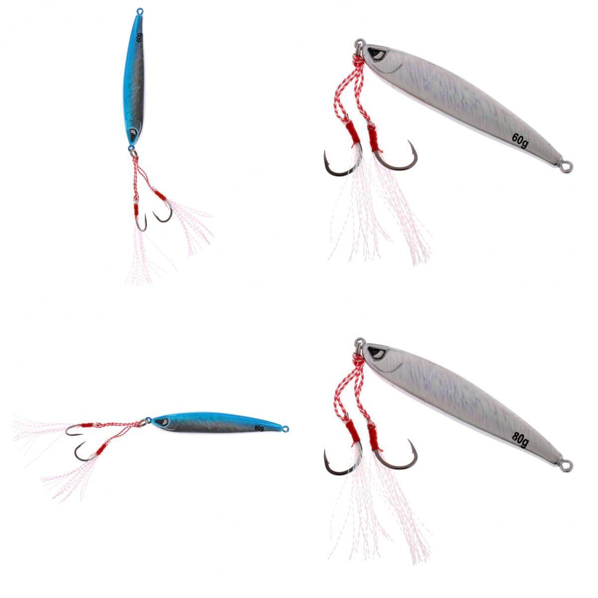 4pcs Fishing Lure Lead Fish Metal Jigging Wobbler Crankbaits Bass Baits