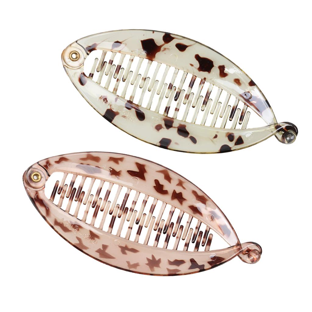 2 Pieces Hair Claw Tail Fish Clip Comb Hairclip Lady Fashion Hair Clasp