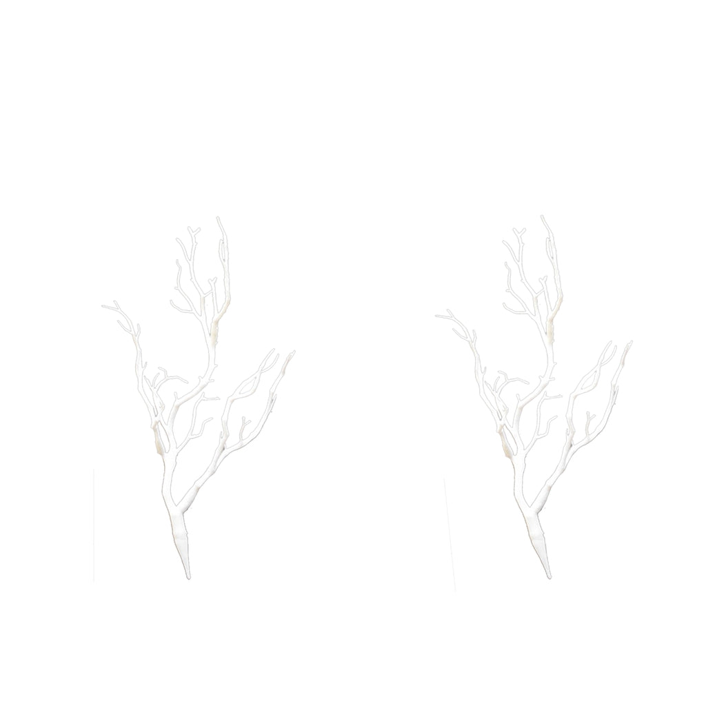 2X Creative Artificial Branches Small Trees Branch Table Decor White