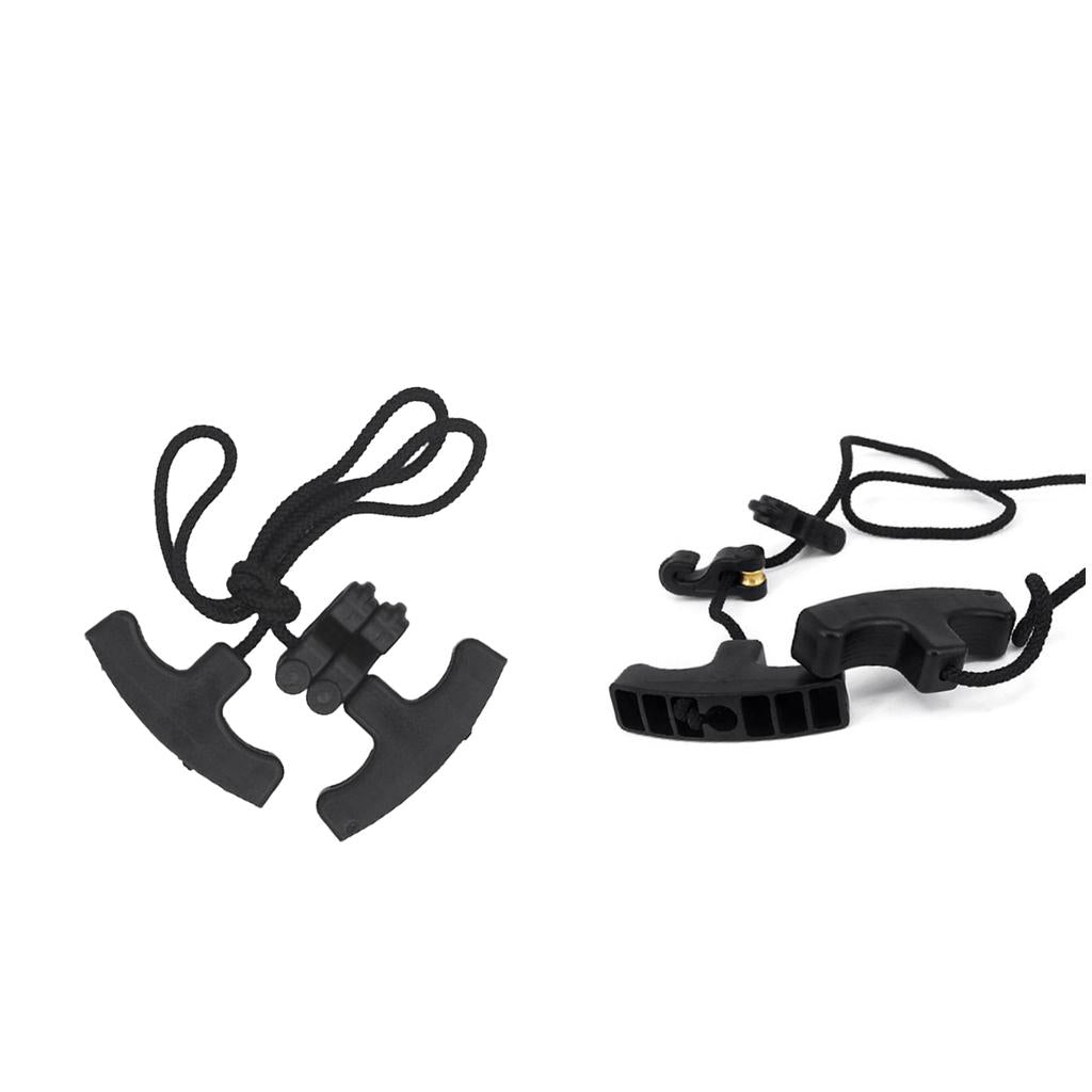 2pcs Plastic Double Handle Cocking Rope String Device Archery Accessories