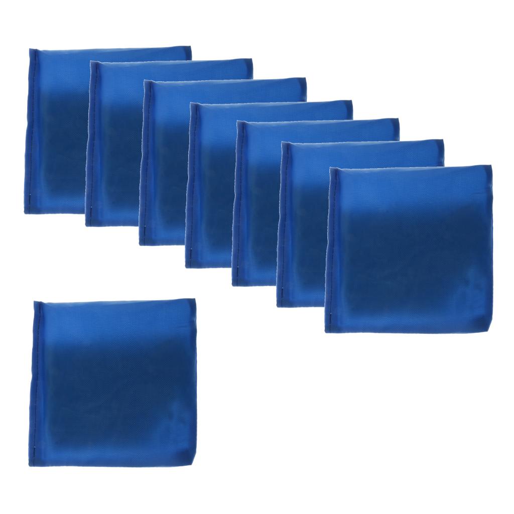 8 Pieces Double Layer Cornhole Bag - Bean Bag for Toss Corn Hole Game blue