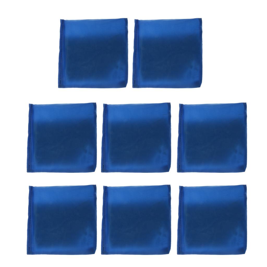 8 Pieces Double Layer Cornhole Bag - Bean Bag for Toss Corn Hole Game blue