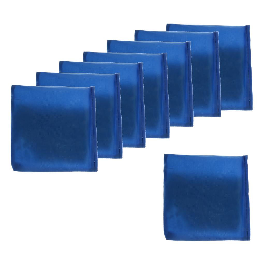 8 Pieces Double Layer Cornhole Bag - Bean Bag for Toss Corn Hole Game blue