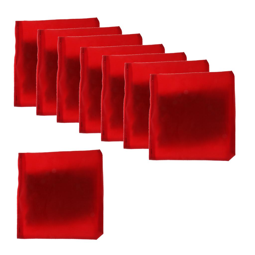8 Pieces Double Layer Cornhole Bag - Bean Bag for Toss Corn Hole Game red