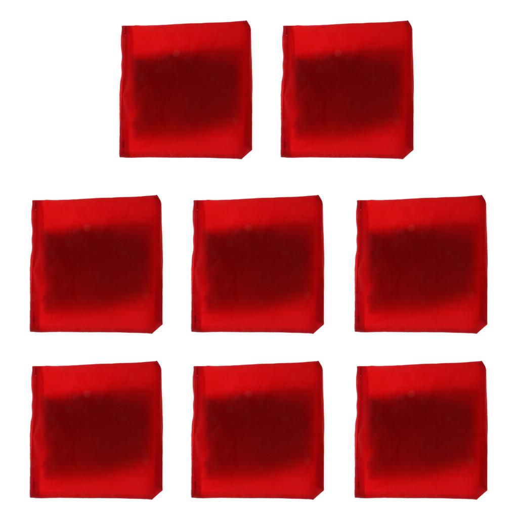 8 Pieces Double Layer Cornhole Bag - Bean Bag for Toss Corn Hole Game red