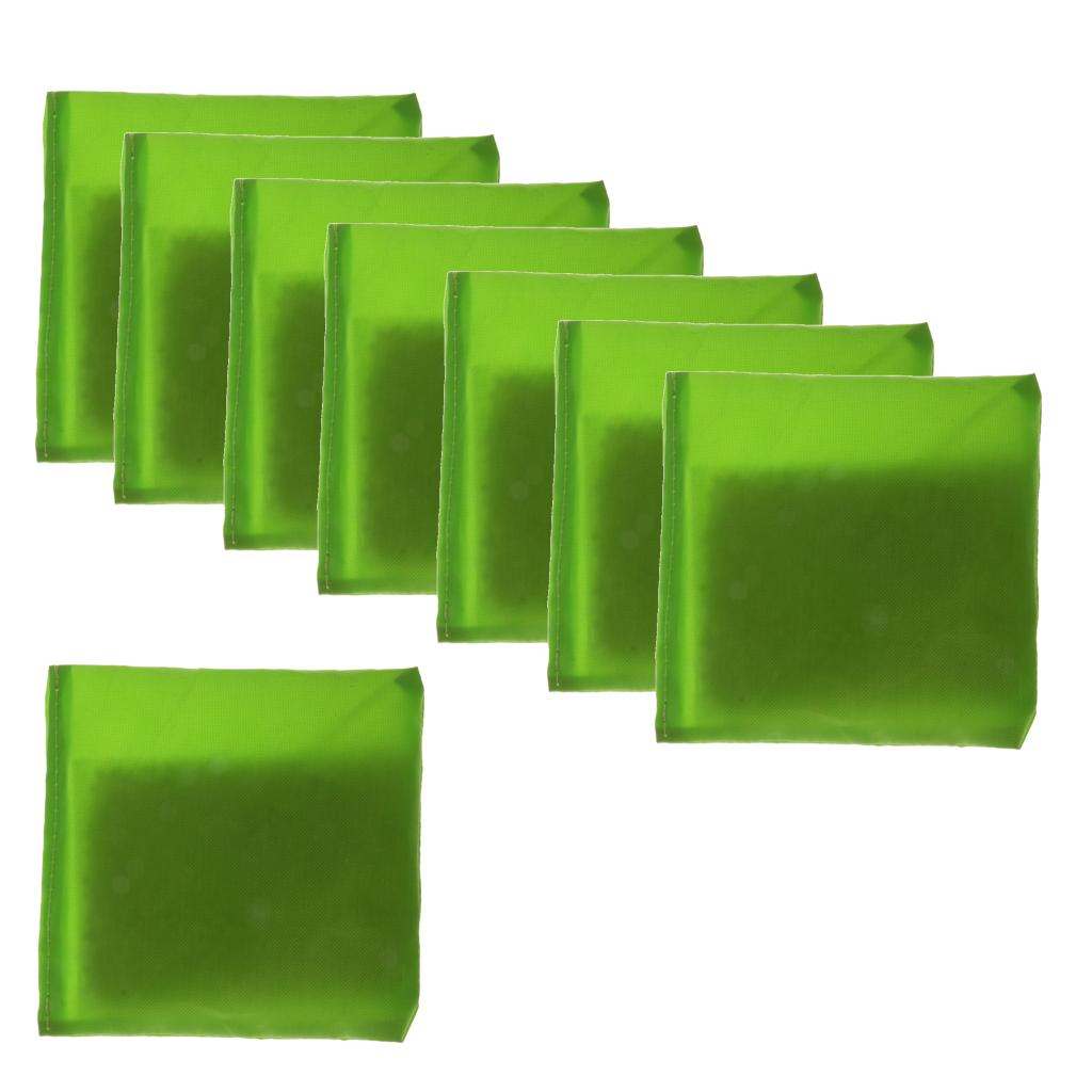 8 Pieces Double Layer Cornhole Bag - Bean Bag for Toss Corn Hole Game green