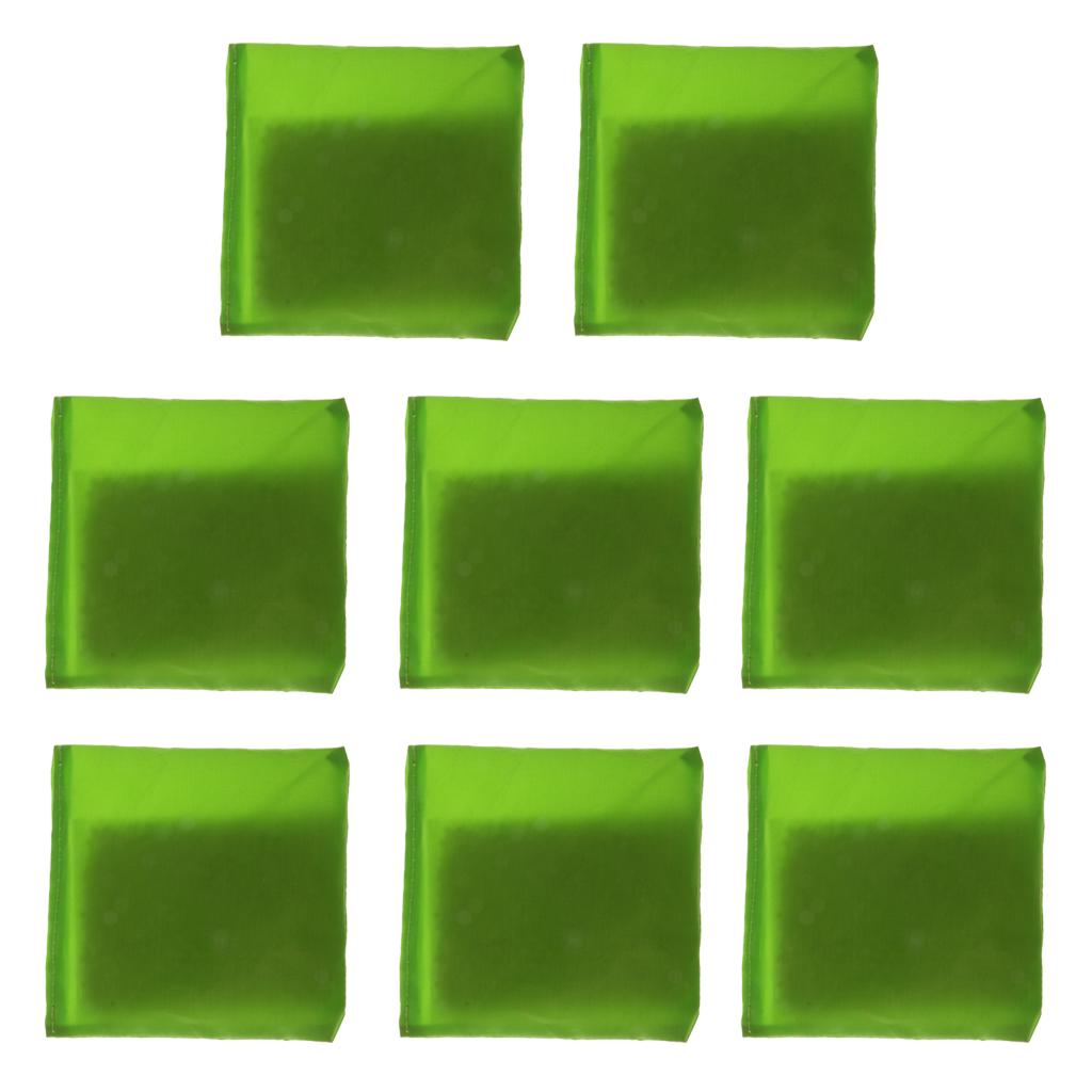 8 Pieces Double Layer Cornhole Bag - Bean Bag for Toss Corn Hole Game green