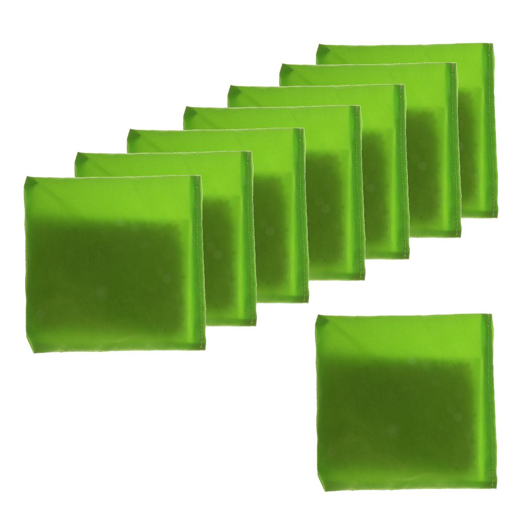 8 Pieces Double Layer Cornhole Bag - Bean Bag for Toss Corn Hole Game green